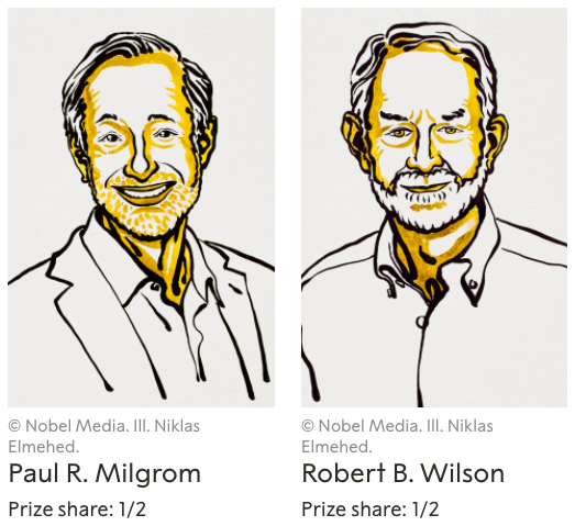 - Milgrom and Wilson, Nobel economics prize winners