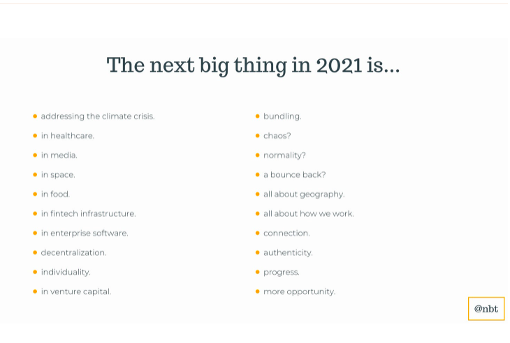 - the next big thing